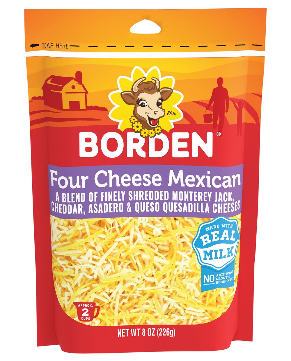 Borden Four Cheese Mexican (8 oz)
