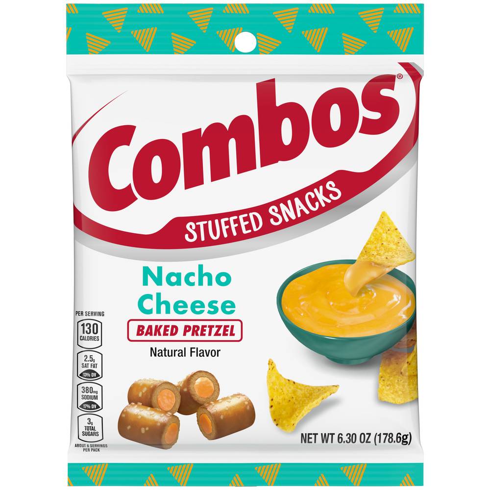 Combos Stuffed Snacks Nacho Cheese Baked Pretzel (6.3 oz)