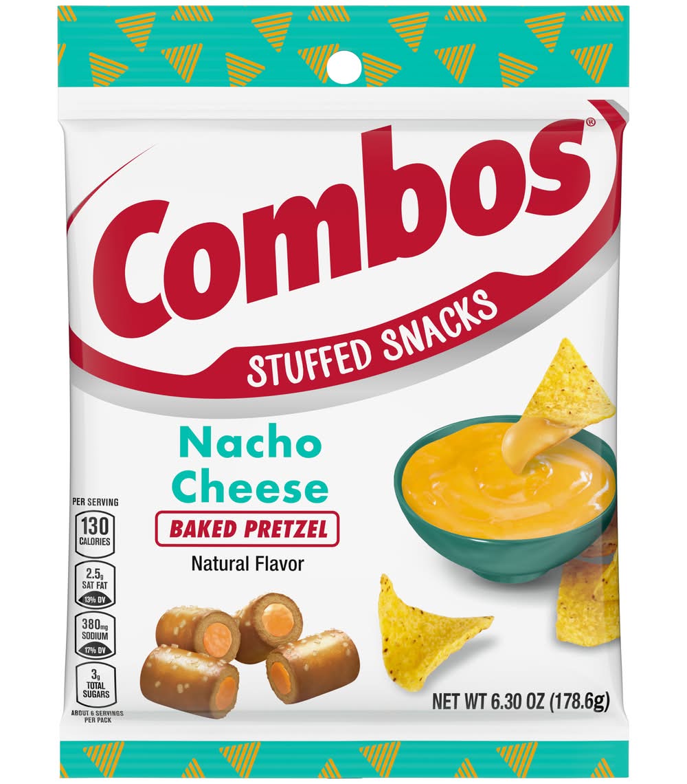 Combos Stuffed Snacks Nacho Cheese Baked Pretzel (6.3 oz)