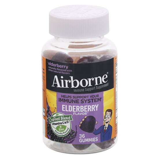 Airborne Elderberry Flavor Immune Support Gummies (36 ct)