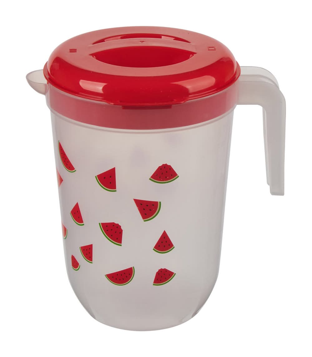 Patriotic Day Printed Pitcher With Lid And Handle 3 Assorted Patterns