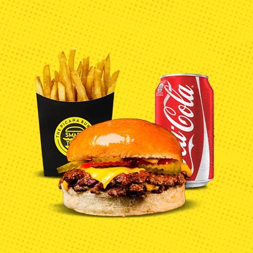 Combo Smash Town con papas + Refresco Familia Coca-Cola 355ml