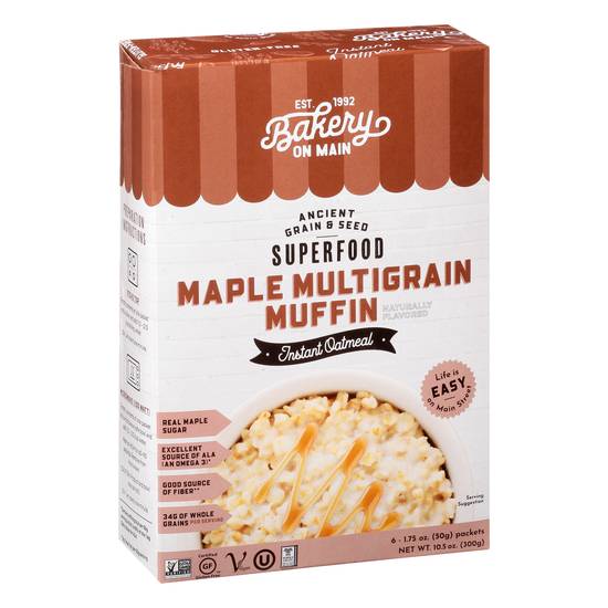 Bakery on Main Maple Multigrain Muffin Instant Oatmeal (6 x 1.8 oz)