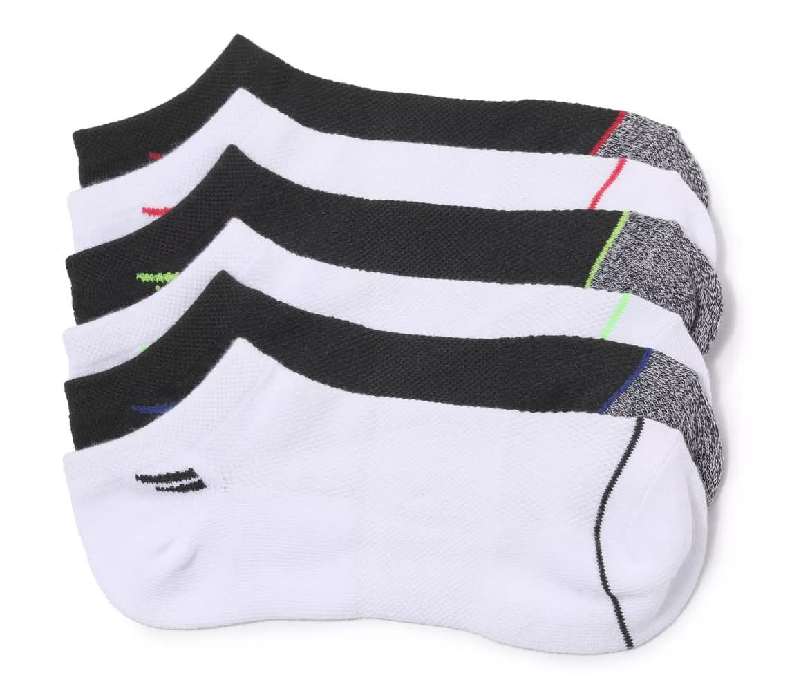 Mix No. 6 Sport Kids' No Show Socks - 6 Pack (Multicolor L)