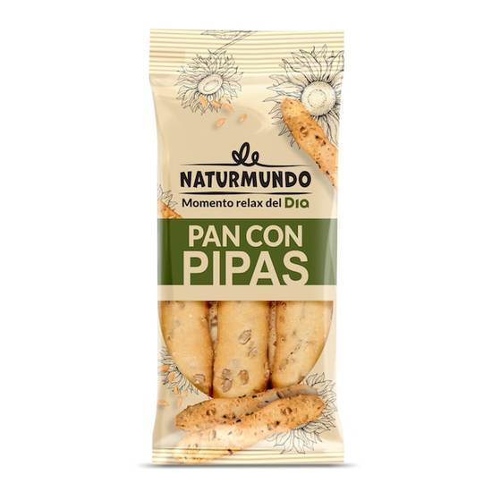 Palitos de Pan con Pipas Naturmundo Bolsa (90 g)