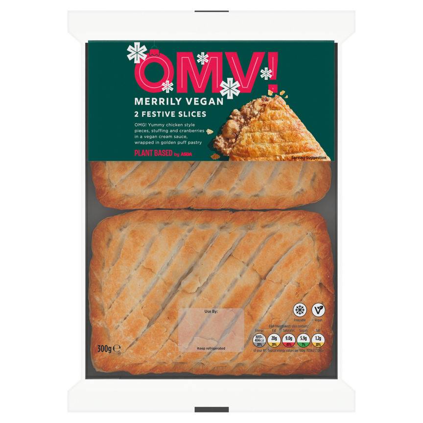 ASDA Omv! Merrily Vegan Festive Slices (2 pack)