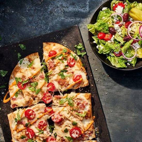 Flatbread Pizza and Salad