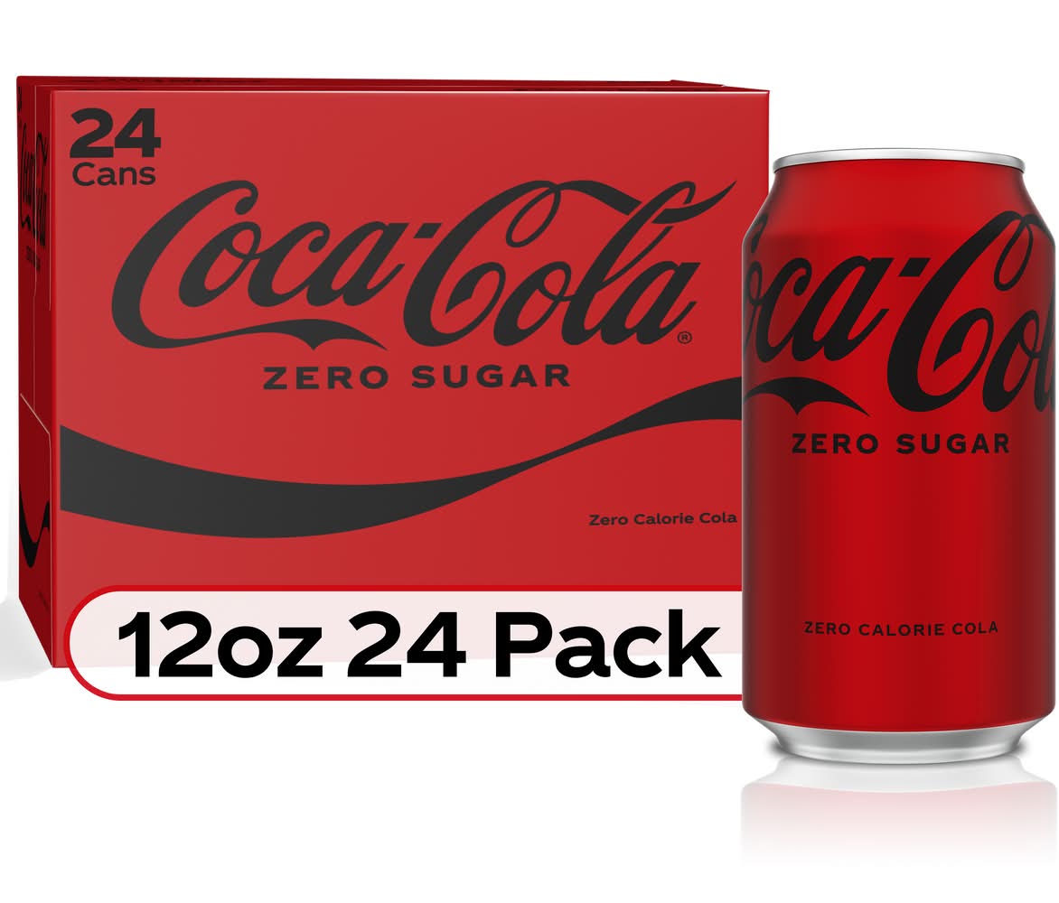 Coca-Cola Zero Sugar Soda (24 x 12 fl oz)