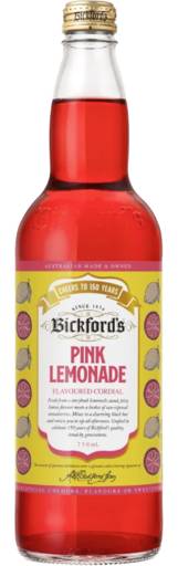 Bickford's Soft Drink, Pink Lemonade (750mL)