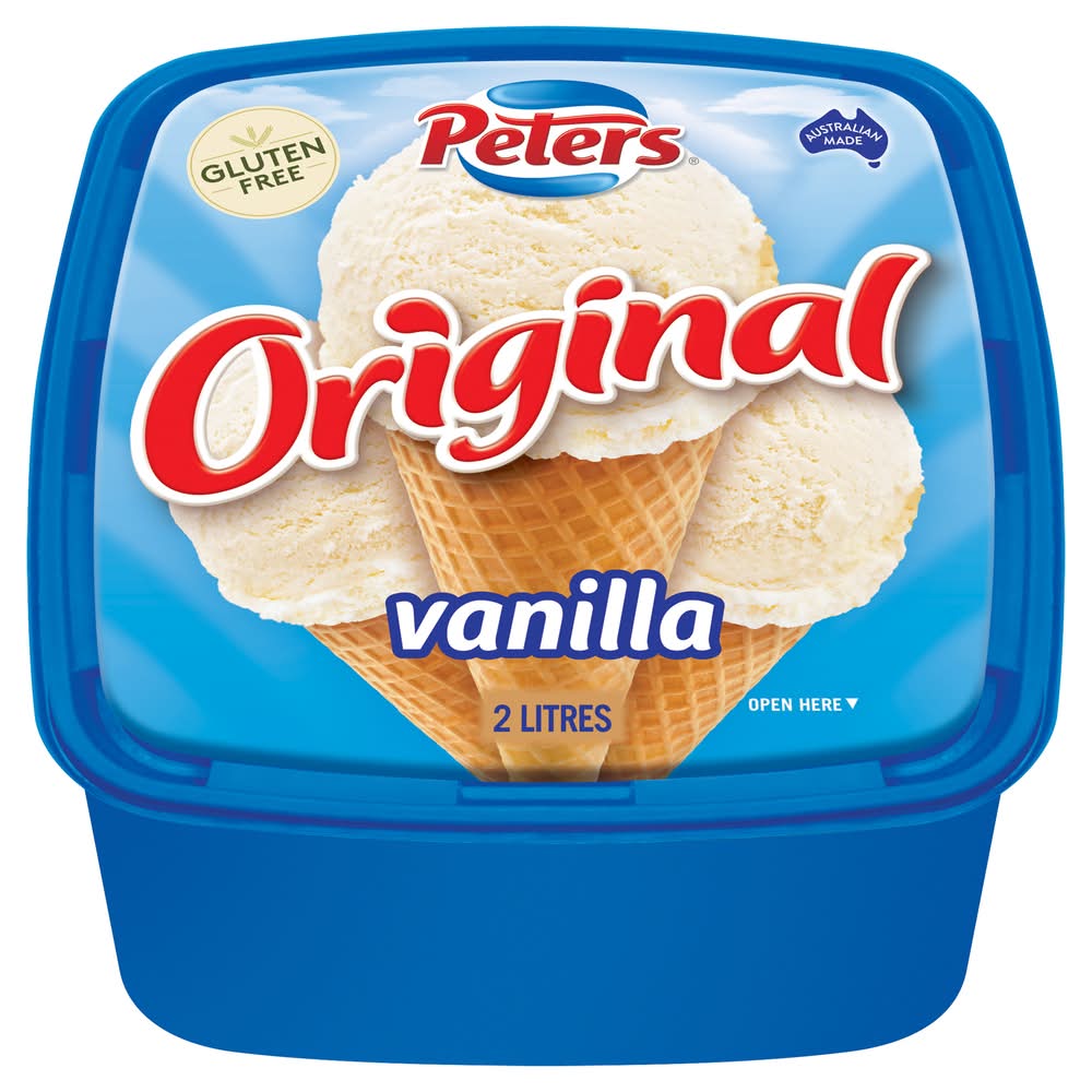 Peters Gluten Free Original Ice Cream, Vanilla (2L)