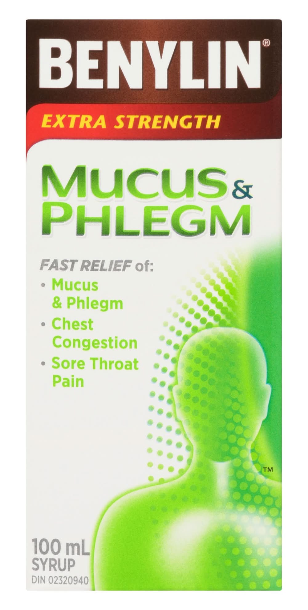 Benylin sirop contre la toux extra fort pour mucus et glaires - extra strength mucus & phlegm cough syrup