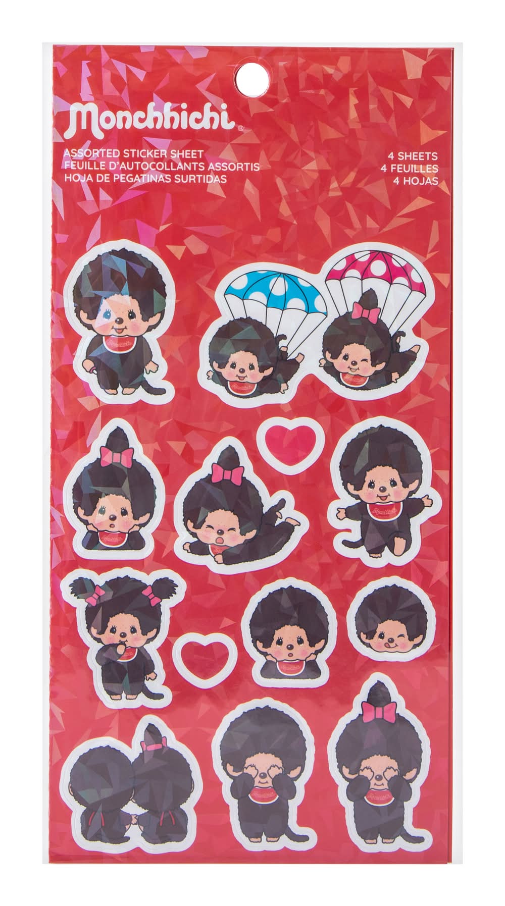 Monchhichi® Assorted Sticker Sheet 4-Pack Monchhichi