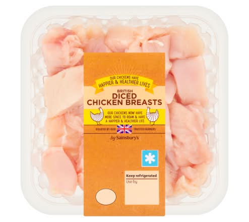 Sainsbury's British Diced Chicken Breasts (400g)