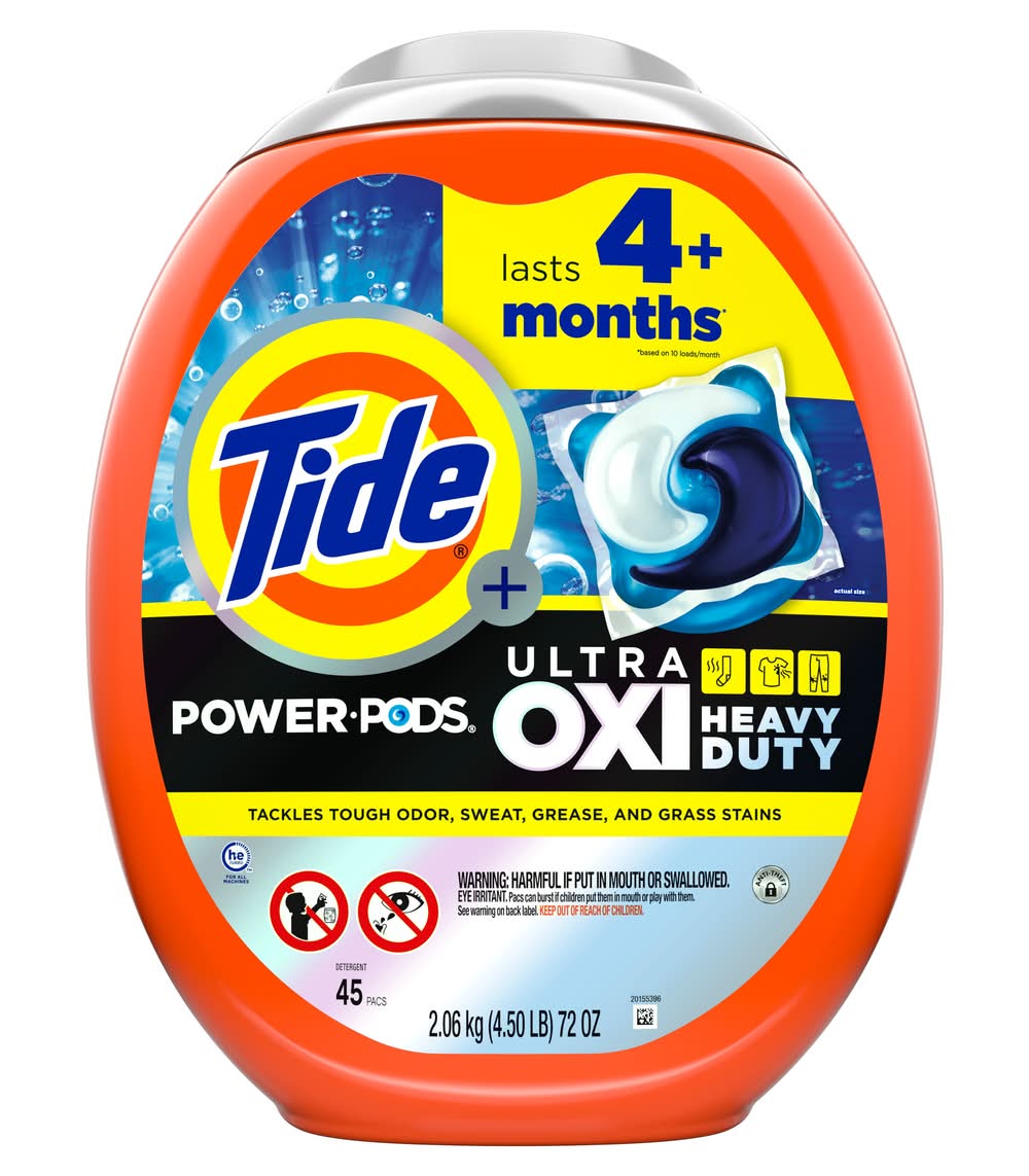 Tide OXI Heavy Duty Original HE Laundry Detergent (45 ct)