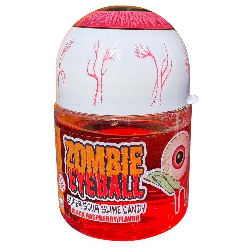 Zombie Eyeball Super Sour Slime Candy, Black Raspberry (3.5 oz)