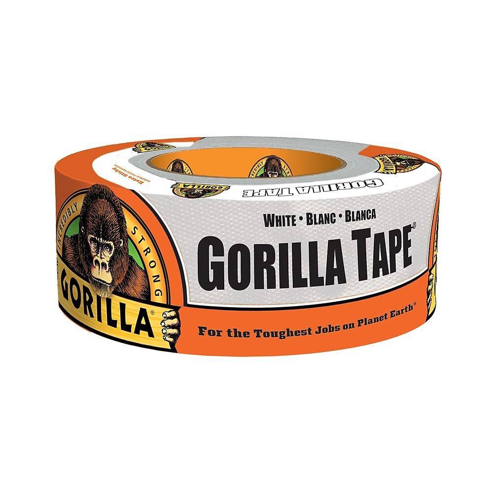 Gorilla Tape, White, 10 Yards