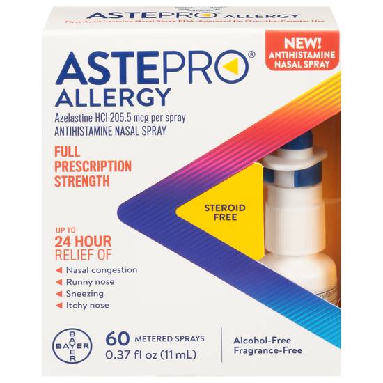 Astepro Allergy Full Prescription Strength Antihistamine Nasal Spray Bottle