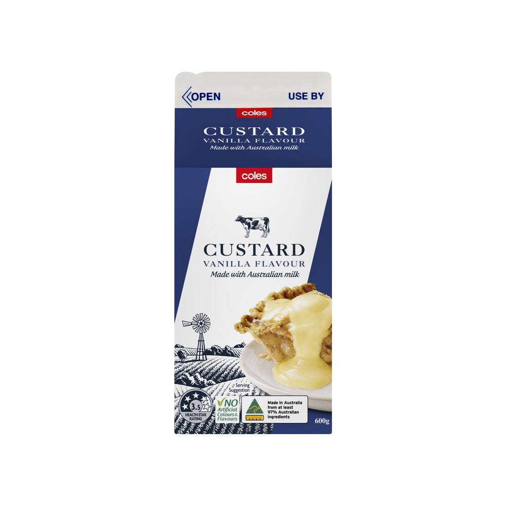 Coles  Vanilla Custard