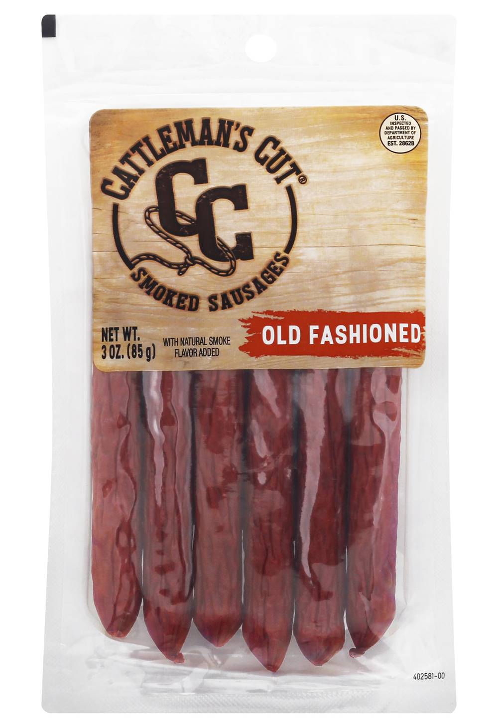 Cattleman's Cut Old Fashioned Smoked Sausages (3 oz)