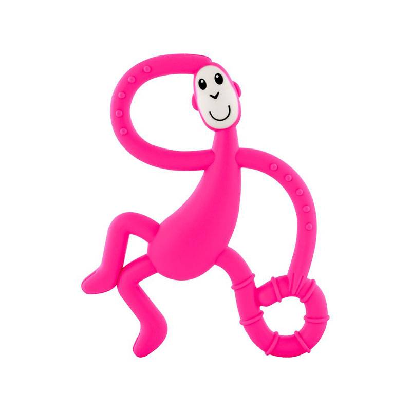 Matchstick Monkey Baby's Dancing Monkey Teether, Pink