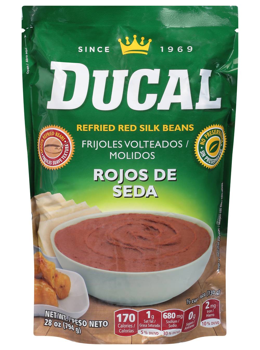 Ducal Refried Red Beans (28 oz)