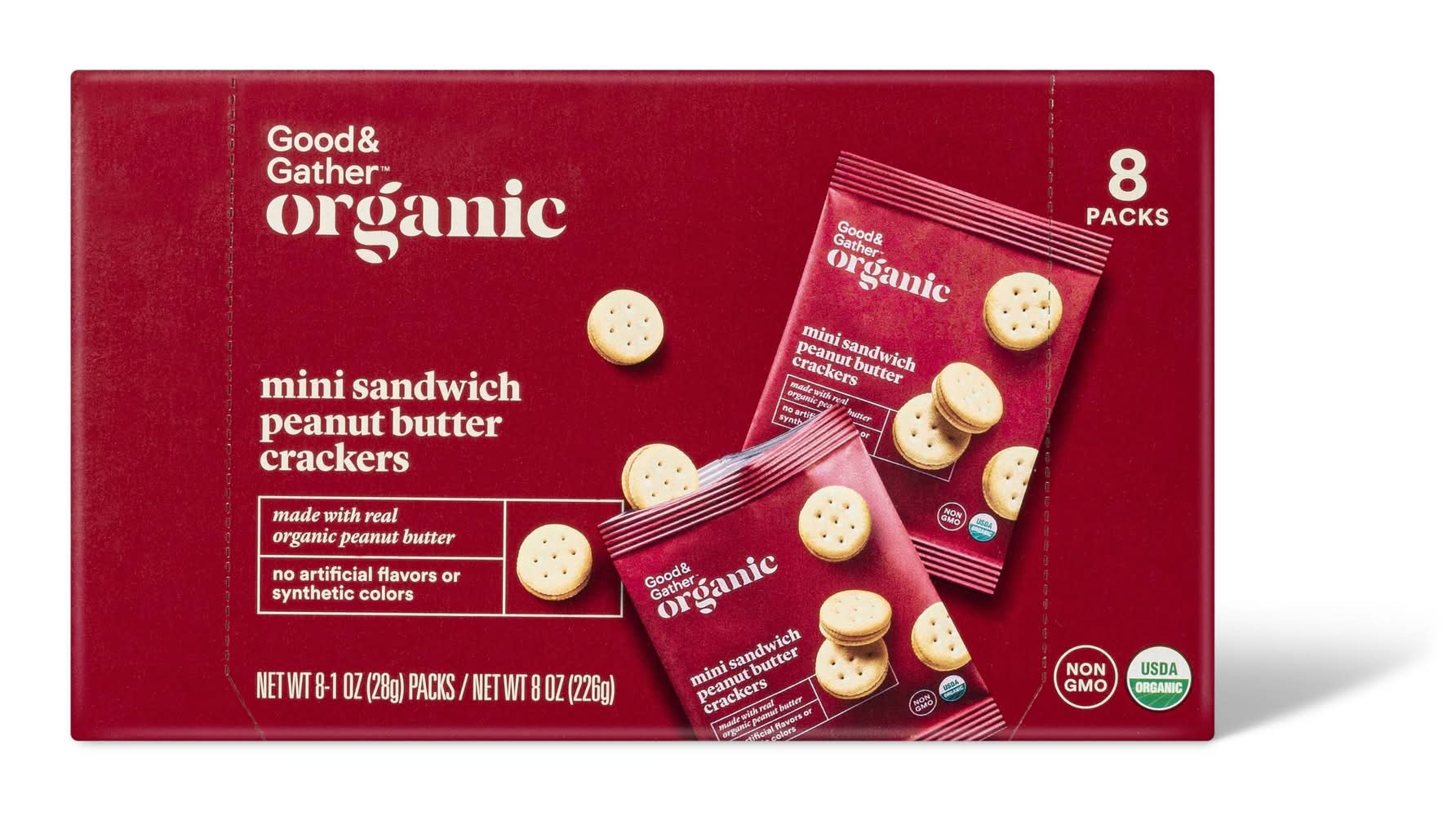 Good & Gather Organic Mini Peanut Butter Sandwich Crackers