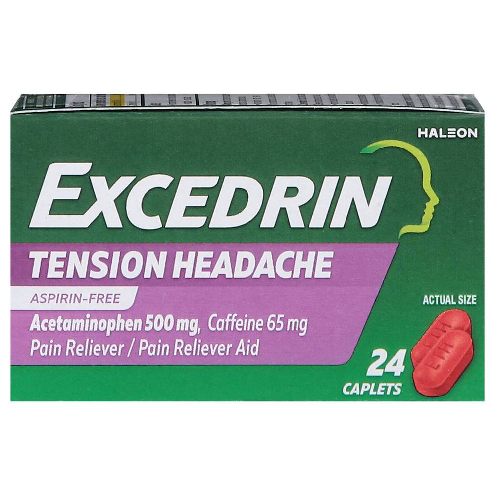 Excedrin Tension Headache Pain Reliever Aid Caplets (24 ct) (1.6 oz)