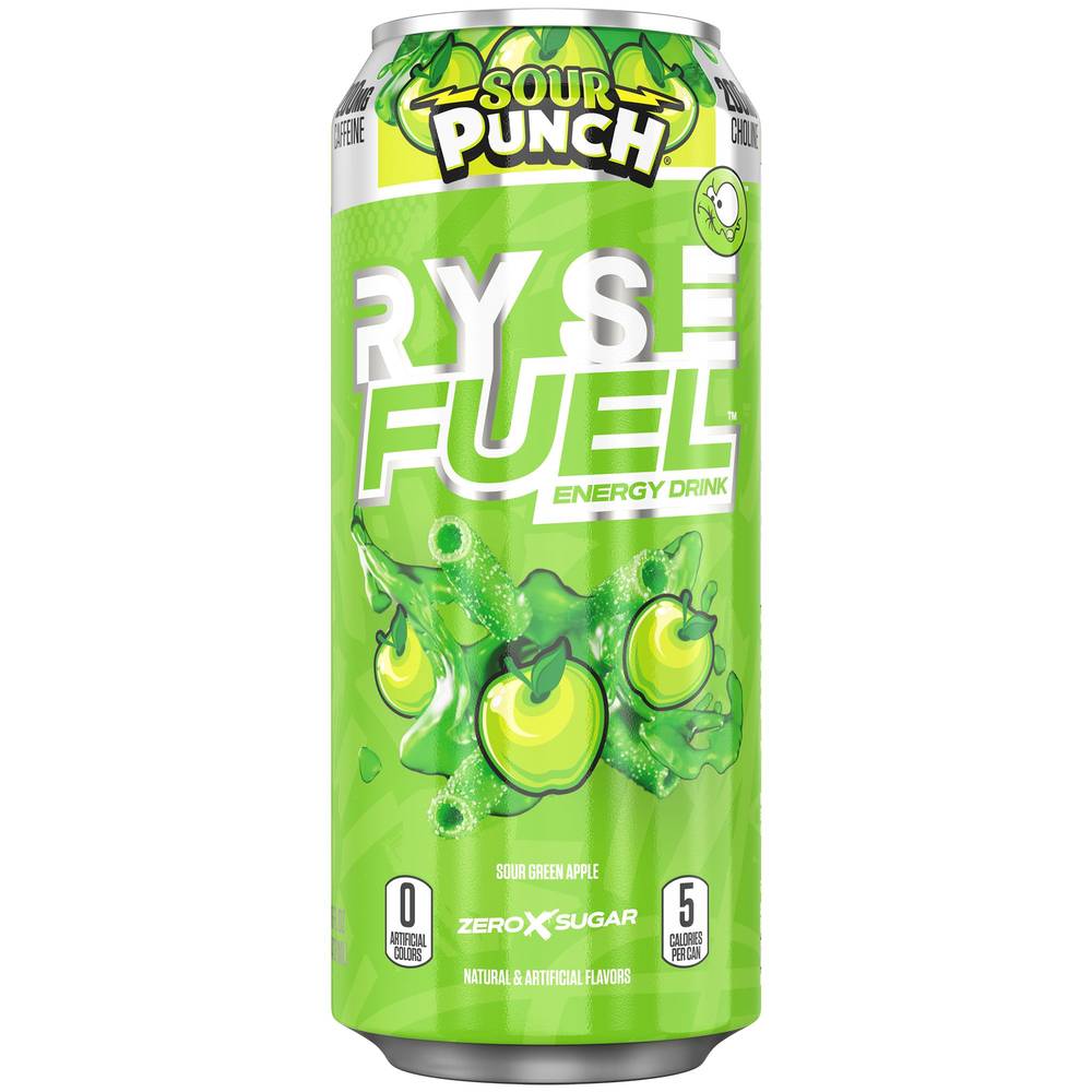 Ryse Fuel Energy Drink - Sour Punch (12 Drinks/ 16 Fl Oz. Each)