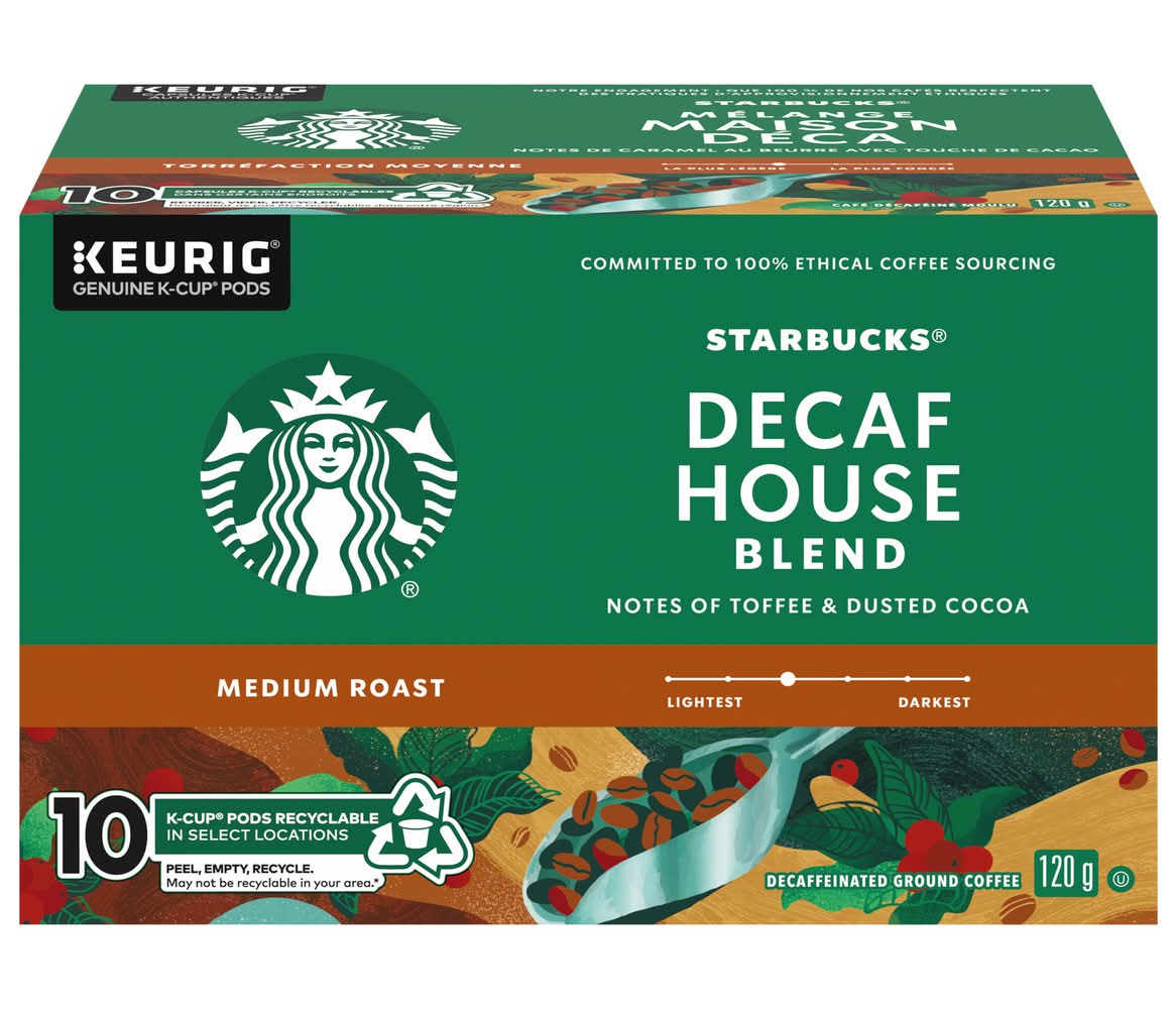Starbucks Decaf House Blend K-Cup Pods (120 g)