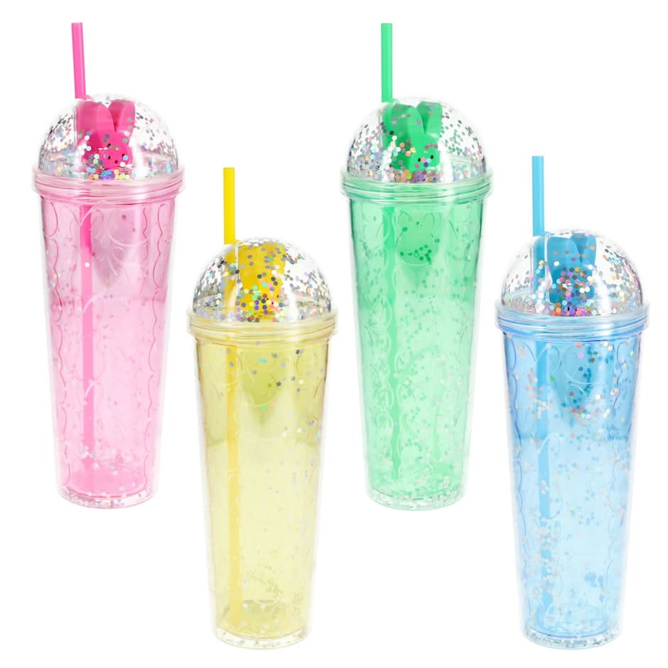 Peeps Large Tumbler With Dome Lid And Straw, Assorted Colors, 1-ct.