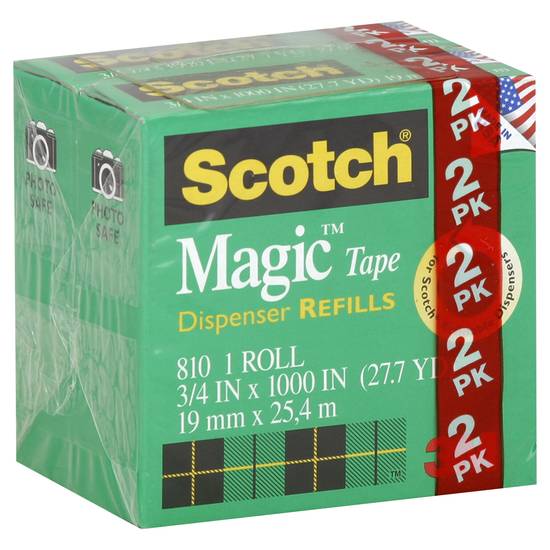 Scotch Magic Tape Dispenser Refills (2 rolls)