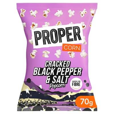 Proper Popcorn (cracked black pepper salt)