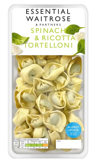 Essential Waitrose & Partners Spinach & Ricotta Tortelloni Pasta (300g)