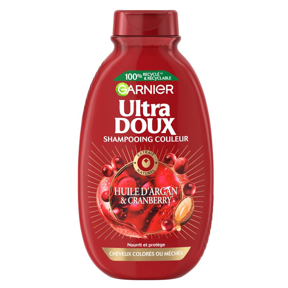Garnier - Ultra doux shampooing couleur aux huile d'argan & cranberry (300ml)