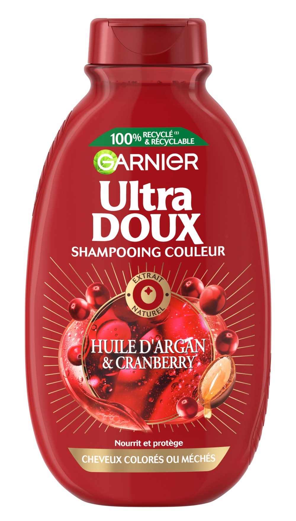 Garnier - Ultra doux shampooing couleur aux huile d'argan & cranberry (300ml)