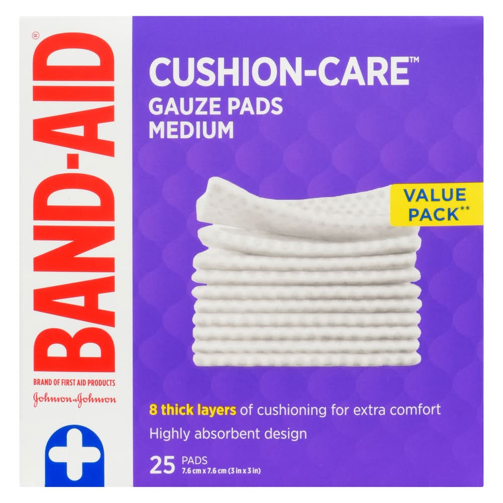 Band-Aid Gauze Pads, Medium (20 g)