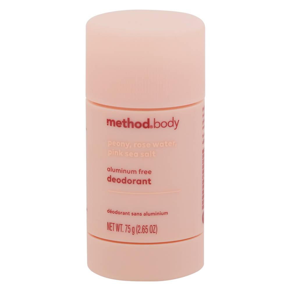 Method Body Aluminum Free Peony Rose Water Pink Sea Salt Deodorant