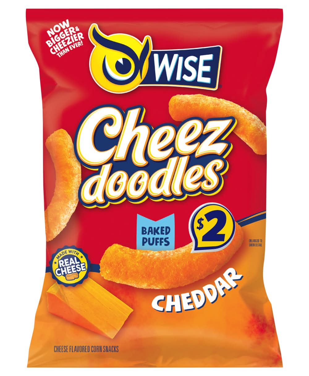 Cheez Doodles Baked Puffs Corn Snacks, Cheddar Cheese (3.25 oz)