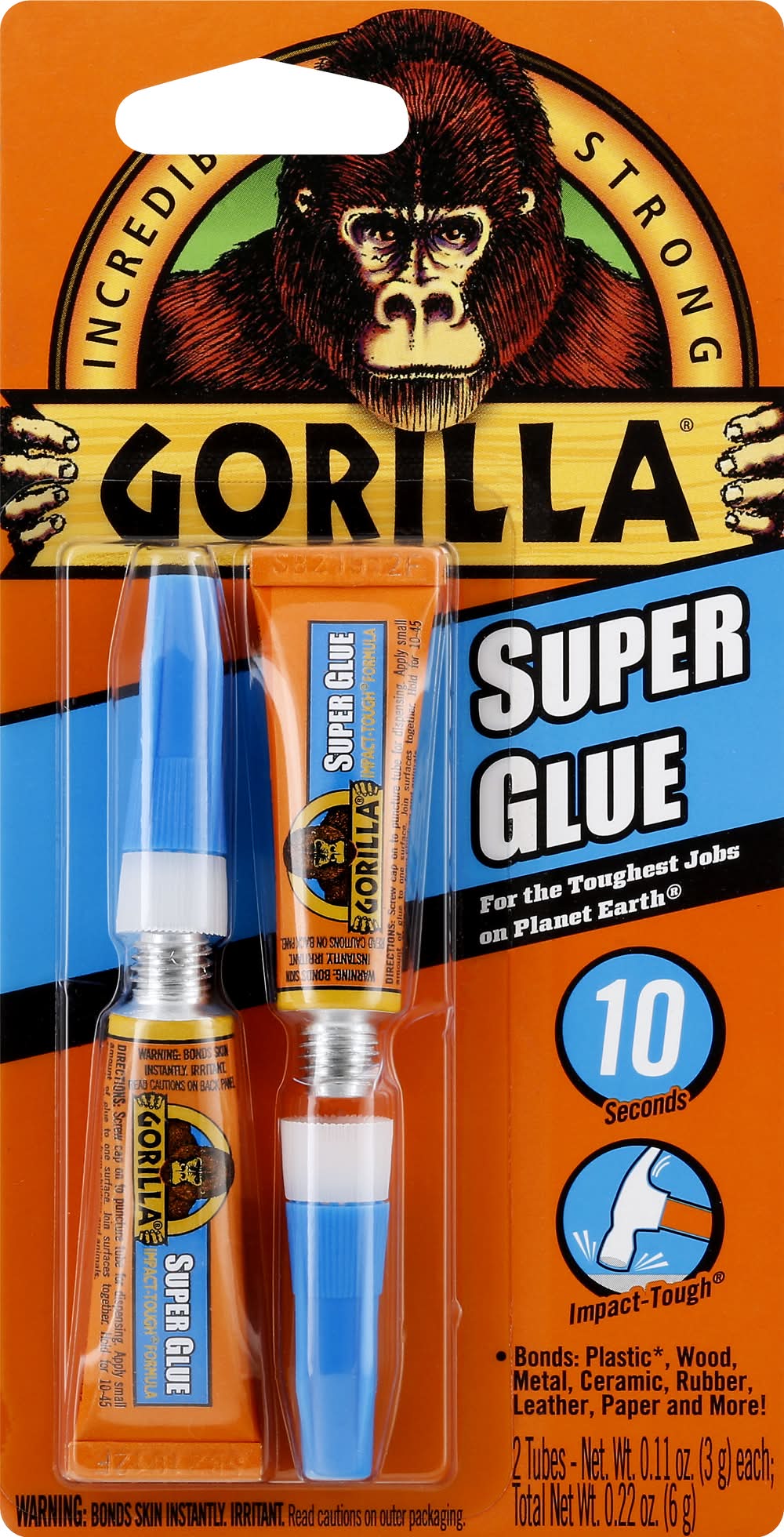 Gorilla Planet Earth Super Glue (0.22 oz, 2 ct)