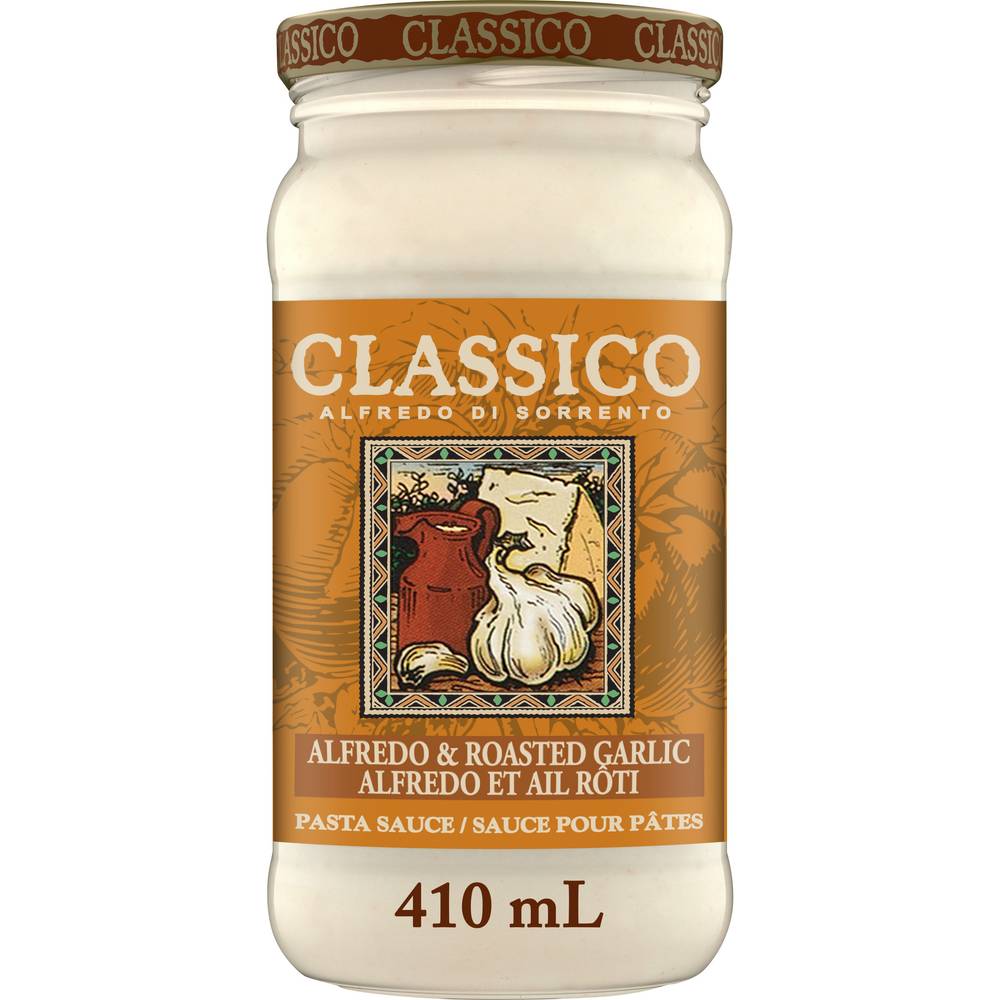 Classico Alfredo & Roasted Garlic Pasta Sauce (410 ml)
