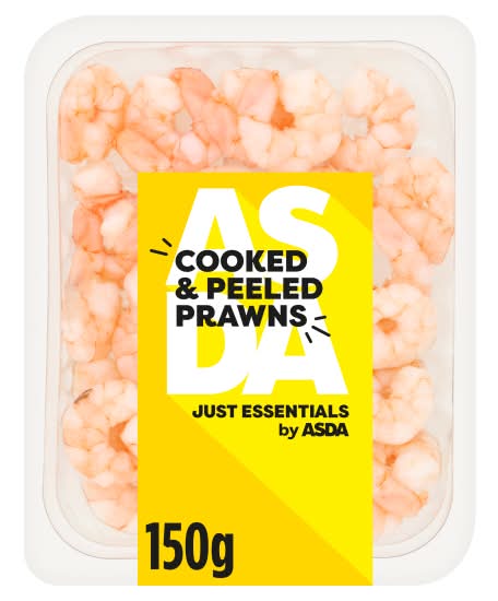 ASDA Just Essentials Cooked & Peeled Prawns (150g)