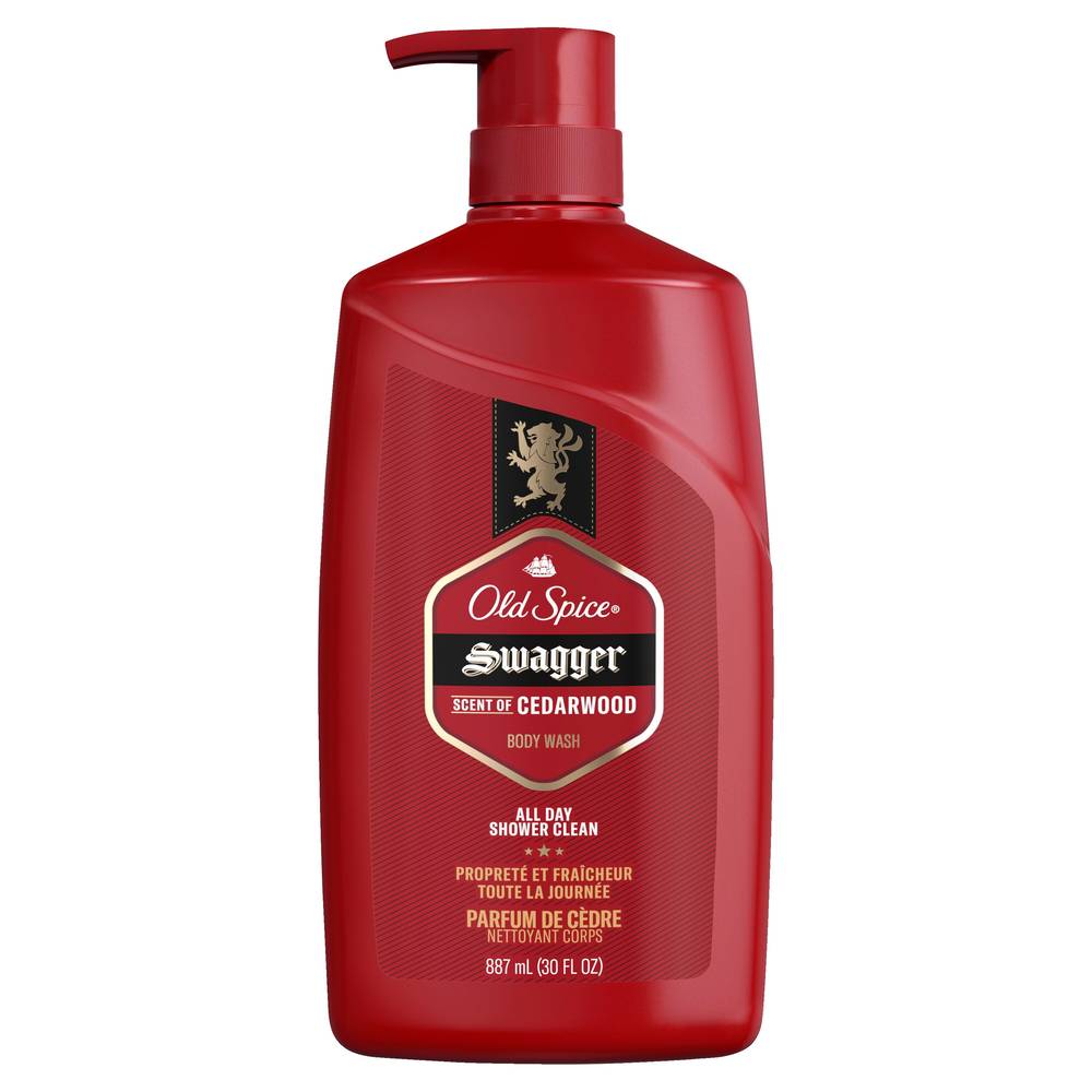 Old Spice Red Zone Swagger Scent Body Wash for Men, 30 OZ