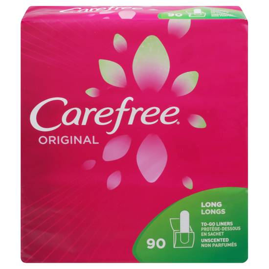 Carefree Original Long To-Go Liners (90 ct)