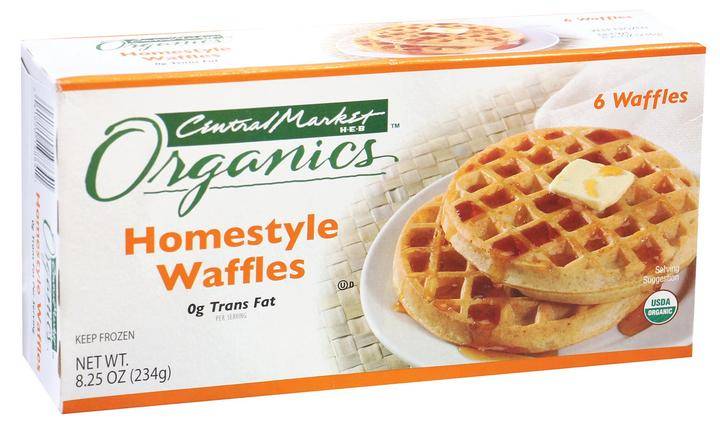 Central market waffles orgánicos (caja 234 g)