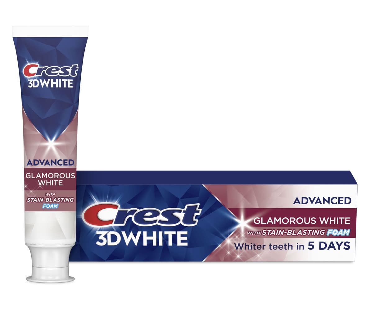 Crest D White Glamorous White Advanced Fluoride Anticavity Toothpaste (3.3 oz)