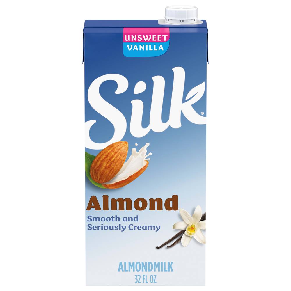 Silk Dairy Free Unsweetened Vanilla Almondmilk (32 fl oz)