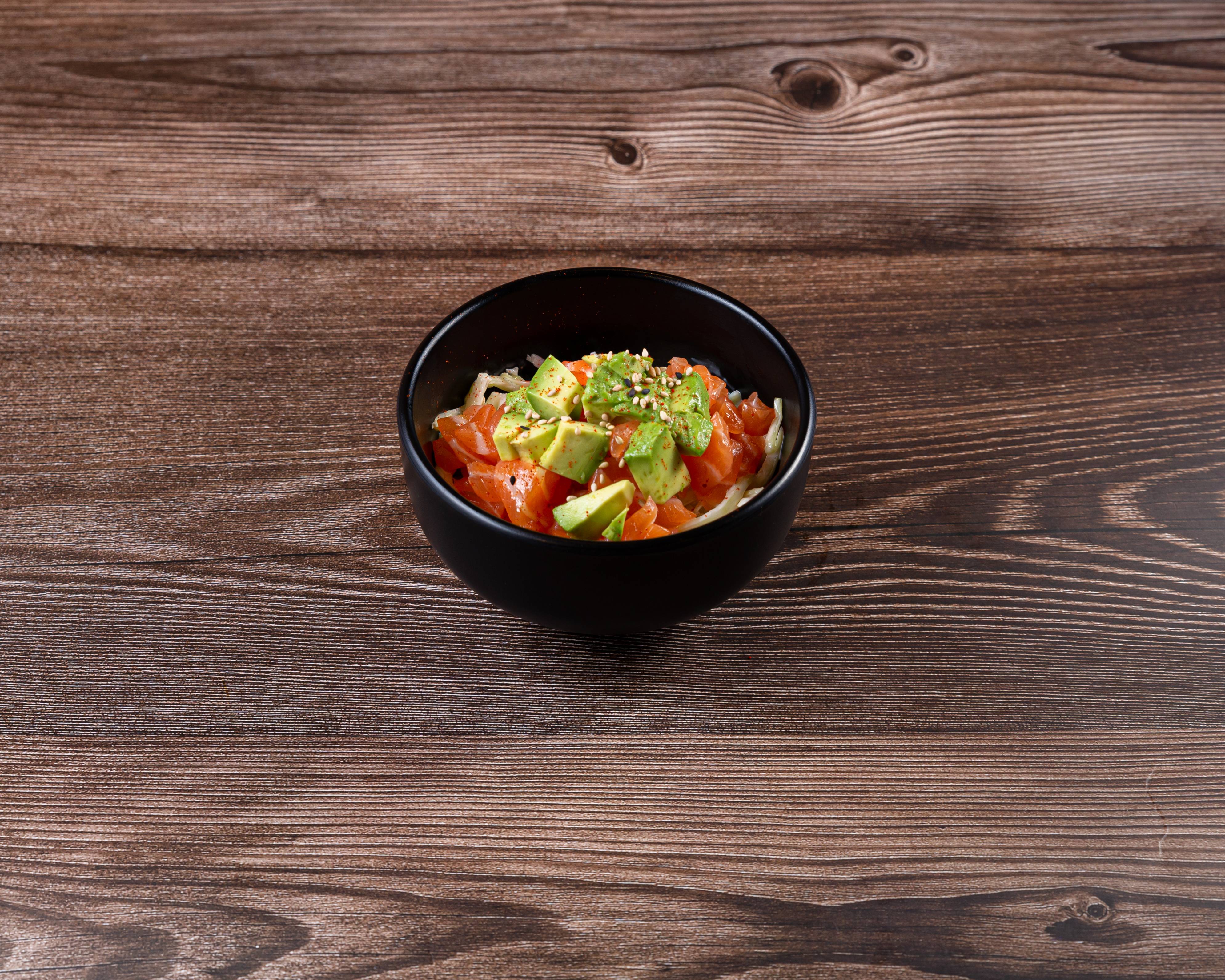 Salade de choux / Tartare de saumon