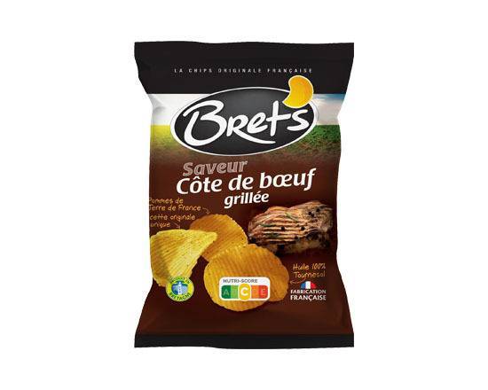 Chips ondulé Saveur Côte de Bœuf Grillée  BRETS - Sachet de 125g