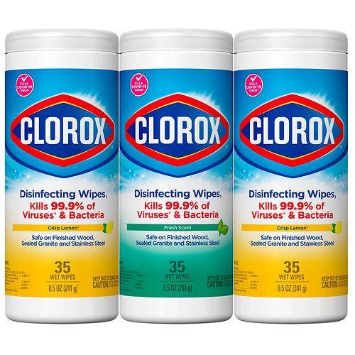 Clorox Disinfecting Bleach Free Cleaning Wipes, Value Pack - 35.0 ea x 3 pack
