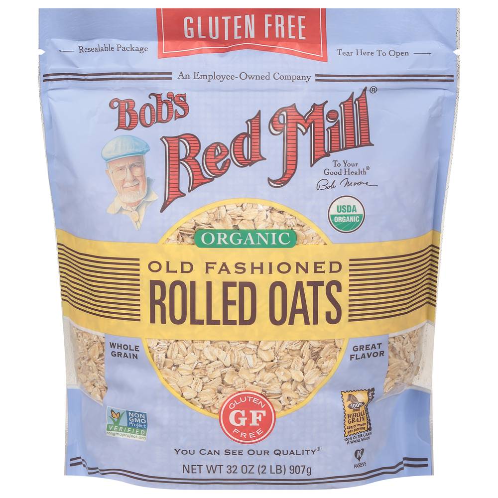Bob's Red Mill Organic Old Fashioned Rolled Oats (32 lbs)